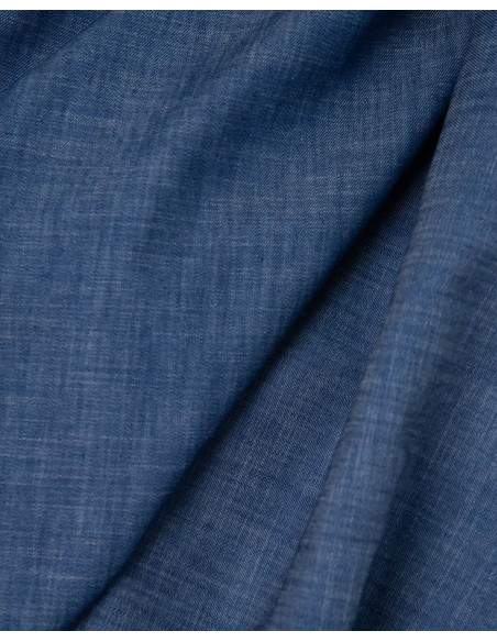 Cranberry serge de coton soft denim souple bleu atelier brunette