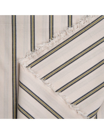 Cranberry tissu de coton beige a rayures tissu weave line milky clay atelier brunette 2