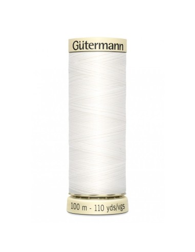 Cranberry Fil Gütermann 100m 100% Polyester Blanc 800