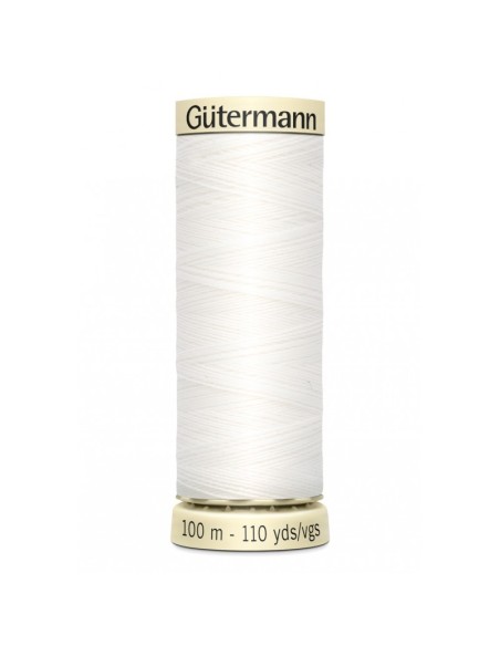 Cranberry Fil Gütermann 100m 100% Polyester Blanc 800