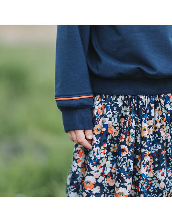 Cranberry french terry de coton oceana blue bleu marine see you at six