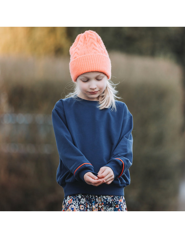 Cranberry bord cote de coton oceana blue bleu ocean marine see you at six