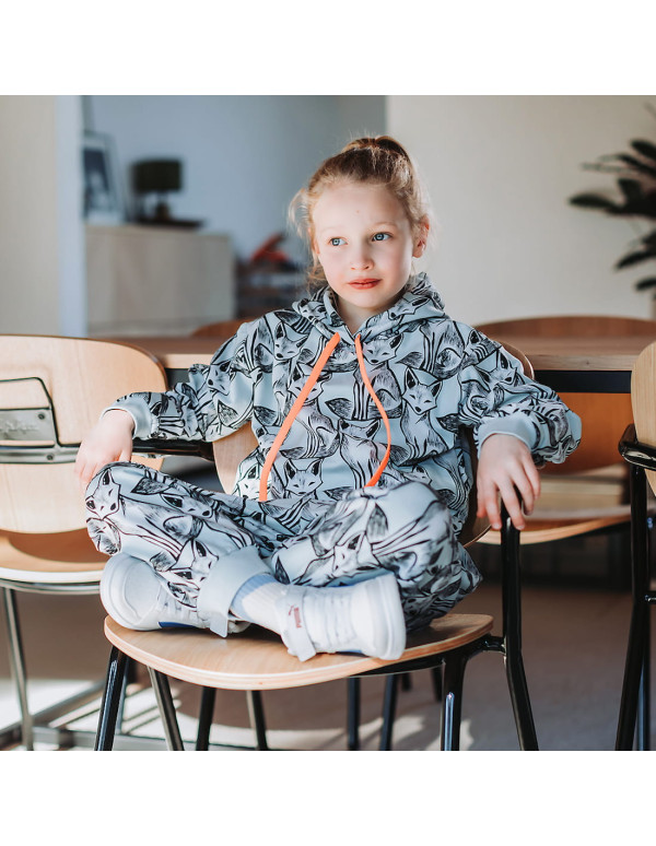 Cranberry french terry de coton renard nouveau bleu bebe see you at six