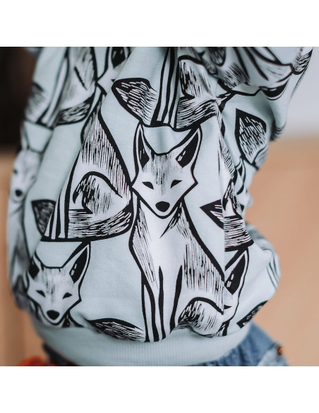 Cranberry french terry de coton renard nouveau bleu bebe see you at six