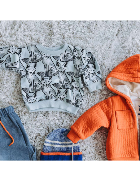 Cranberry bord cote de coton bleu bebe baby blue see you at six