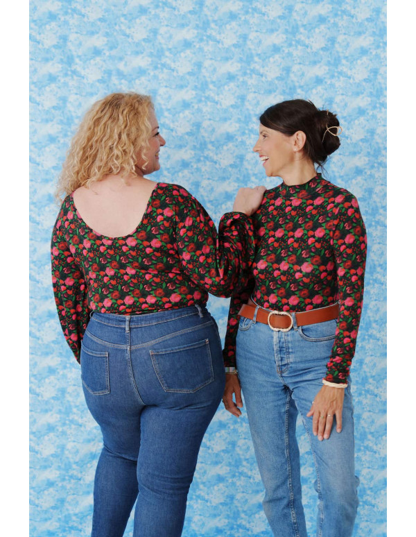 Cranberry patron femme body sora du 34 au 52 Lise Tailor