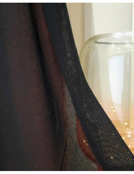 Cranberry tissu tulle de coton biologique noir black c pauli