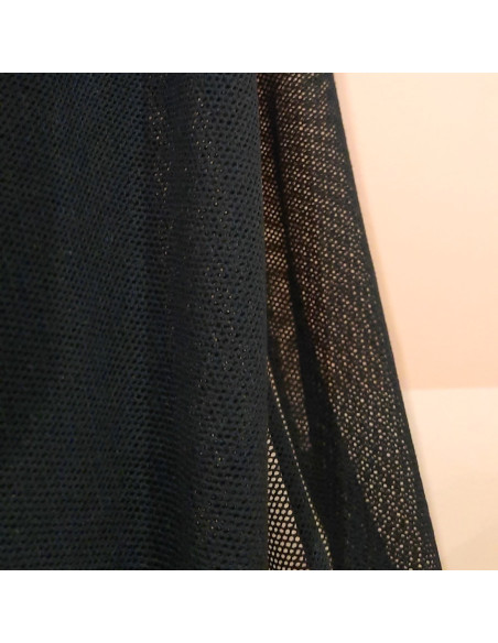 Cranberry tissu tulle de coton biologique noir black c pauli