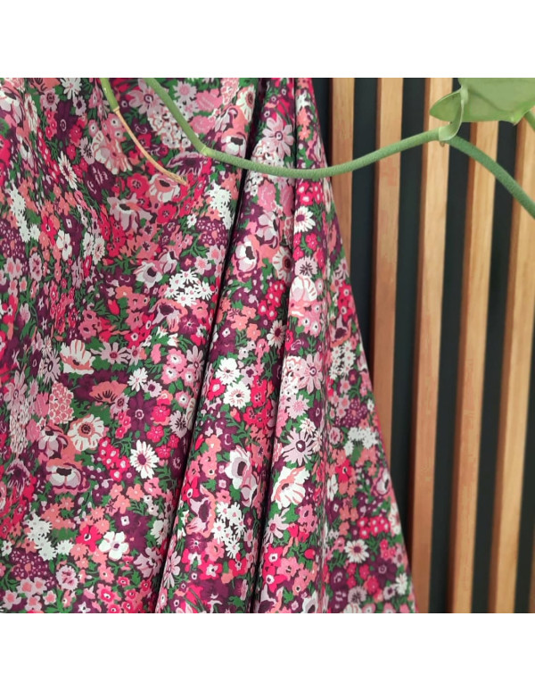 cranberry batiste de coton tana lawn thorpe hill rosy pink liberty of london