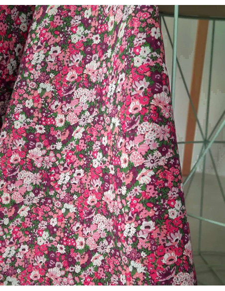 cranberry batiste de coton tana lawn thorpe hill rosy pink liberty of london