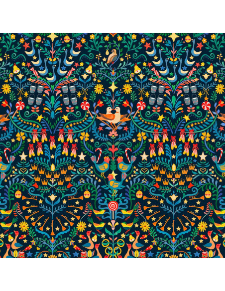 cranberry batiste de coton tana lawn 12 days of christmas liberty of london