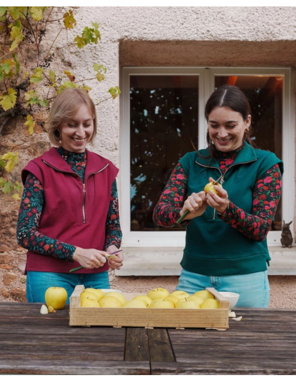 Cranberry patron femme sweat sans manches fika du S au XXL Lise Tailor