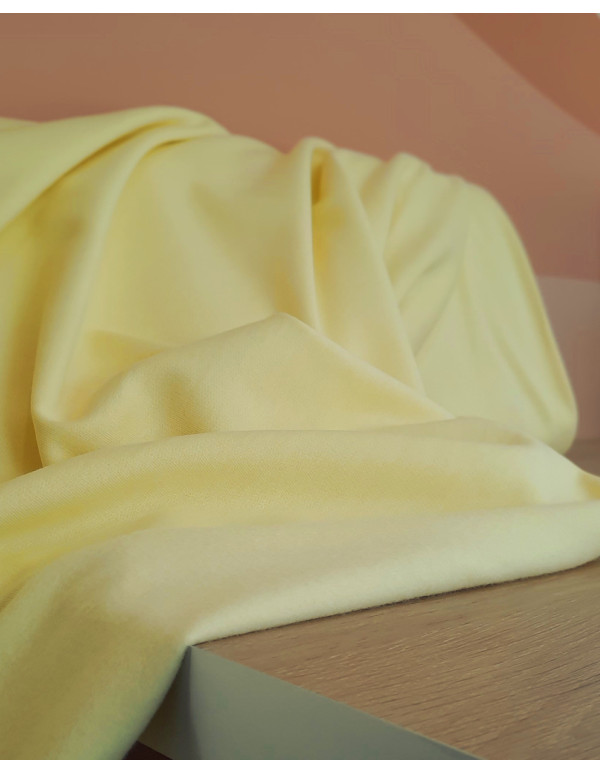 Cranberry sweat gratte de coton biologique interieur doux jaune clair yellow chardonnay 6017 CPauli