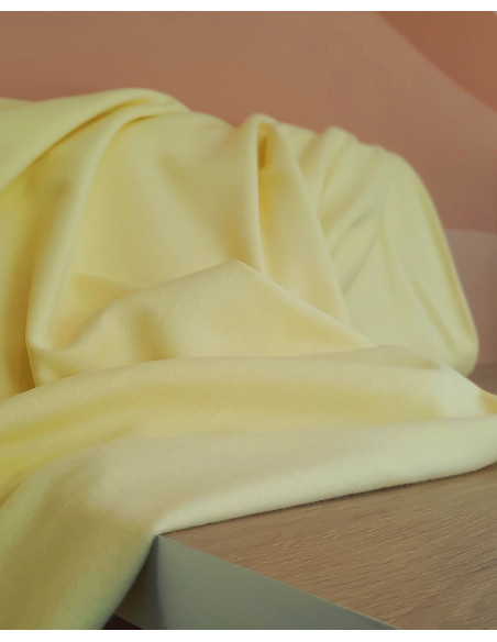 Cranberry sweat gratte de coton biologique interieur doux jaune clair yellow chardonnay 6017 CPauli