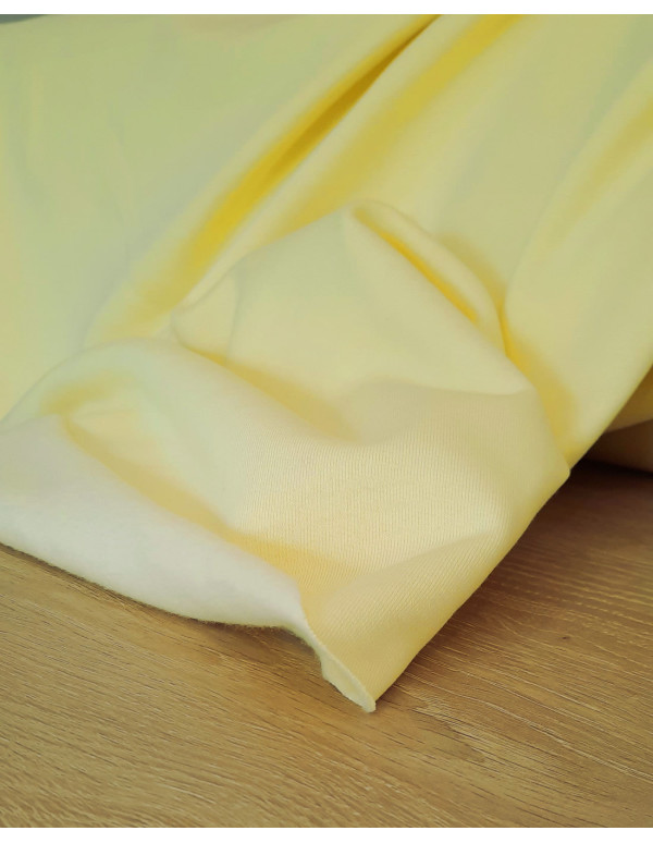 Cranberry sweat gratte de coton biologique interieur doux jaune clair yellow chardonnay 6017 CPauli