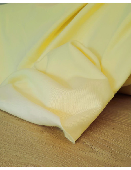 Cranberry sweat gratte de coton biologique interieur doux jaune clair yellow chardonnay 6017 CPauli