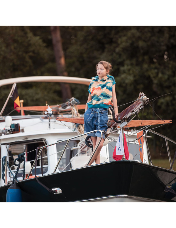 Cranberry, sweat french terry de coton cool clouds nuages see you at six