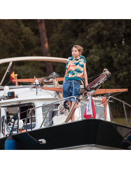 Cranberry, sweat french terry de coton cool clouds nuages see you at six