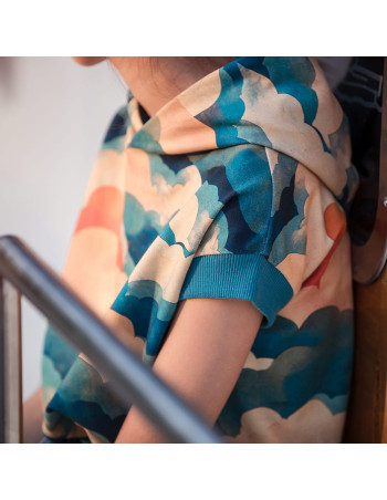 Cranberry bord cote epais lourd de coton bleu lagon blue lagoon see you at six 2