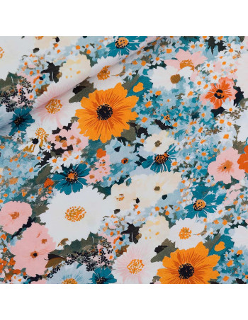 Cranberry, sweat french terry de coton flower painting fleurs see you at six 2