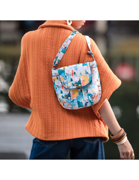 Cranberry, gabardine de coton city joy see you at six