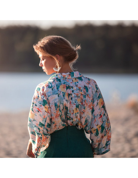 Cranberry, tissage en viscose city joy see you at six