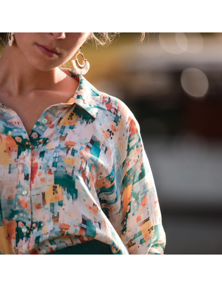 Cranberry, tissage en viscose city joy see you at six