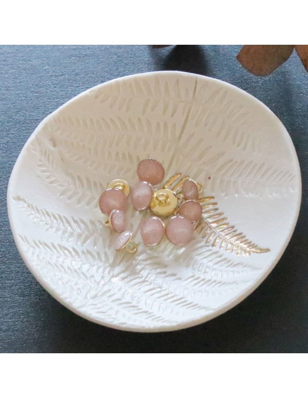 Cranberry, Bouton de bottine pailleté or, Vieux rose (11mm), Lise Tailor