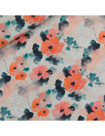 Cranberry, toile legere lin viscose misty rose see you at six 2