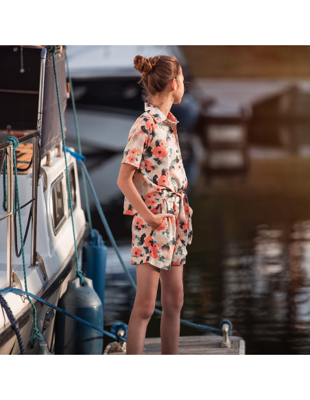 Cranberry, toile legere lin viscose misty rose see you at six