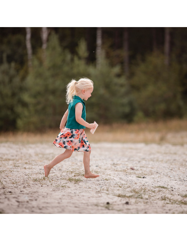 Cranberry, toile legere lin viscose vert sarcelle see you at six