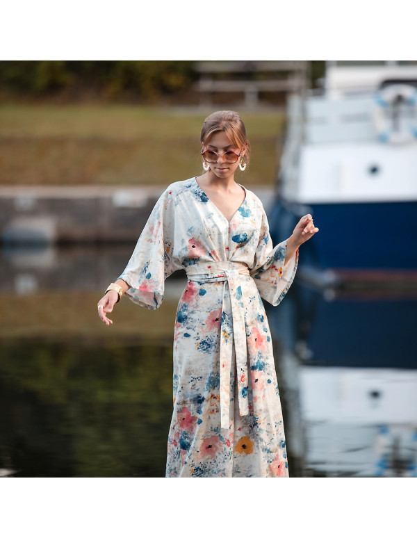 Cranberry, toile legere lin viscose misty rose see you at six