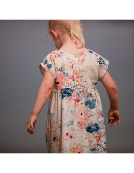 Cranberry, toile legere lin viscose misty rose see you at six