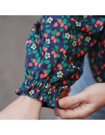 Cranberry, satin de coton mara des bois lise tailor, fraises 2