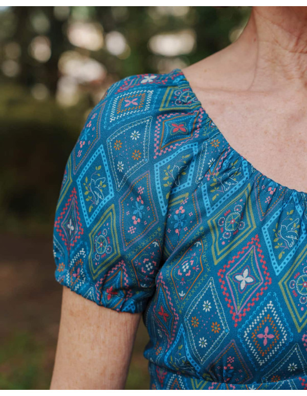 cranberry popeline de viscose ecovero cottage lise tailor