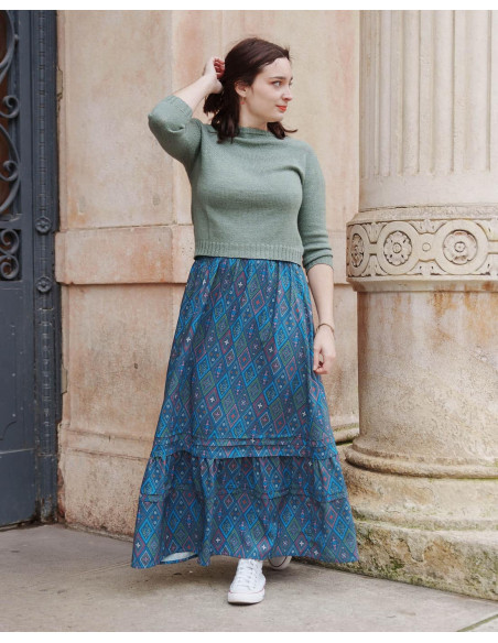 cranberry popeline de viscose ecovero cottage lise tailor