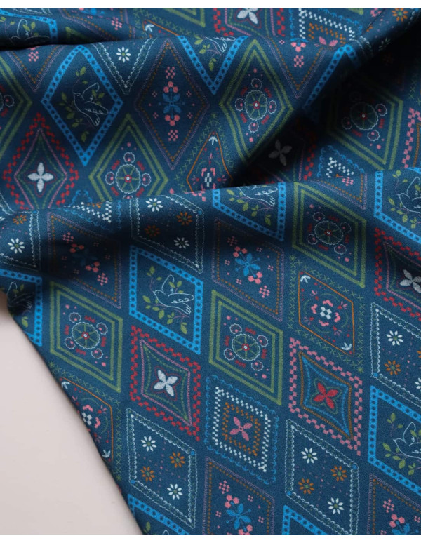 cranberry popeline de viscose ecovero cottage lise tailor