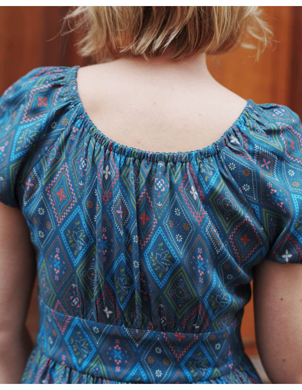 cranberry popeline de viscose ecovero cottage lise tailor