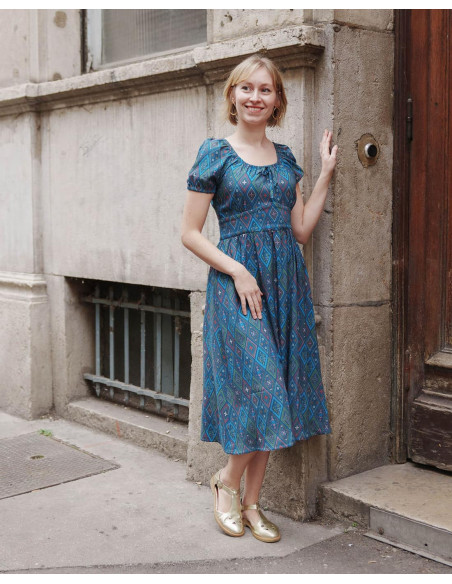 cranberry popeline de viscose ecovero cottage lise tailor