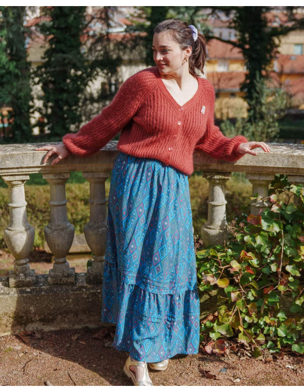 cranberry popeline de viscose ecovero cottage lise tailor