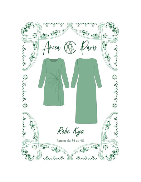 Cranberry patron pochette femme robe kya sezane like du 34 au 48 ancea paris