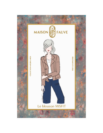 Cranberry patron couture femme blouson perfecto misfit du 34 au 52 maison fauve