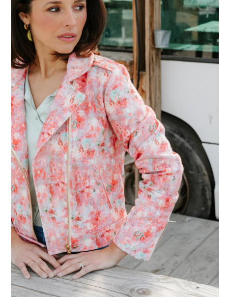 Cranberry patron couture femme blouson perfecto misfit du 34 au 52 maison fauve
