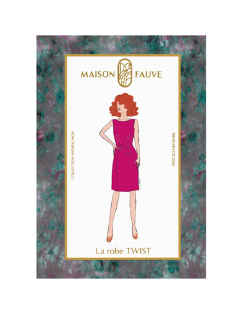 Cranberry patron pochette femme robe twist sezane like du 34 au 52 Maison fauve