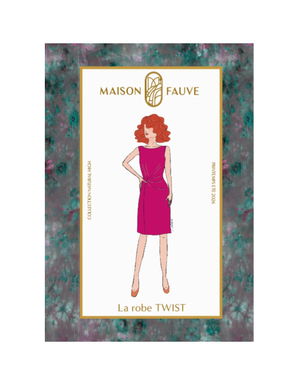 Cranberry patron pochette femme robe twist sezane like du 34 au 52 Maison fauve