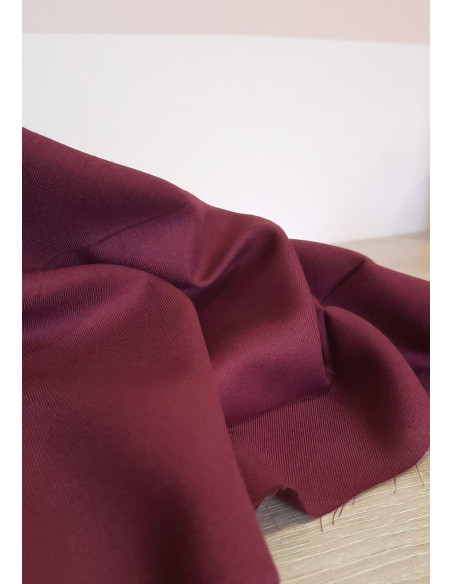 Cranberry, twill de coton biologique prune zinfandel cpauli n3831-3058