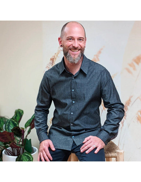 Cranberry, Patron homme chemise Emilio du XS au XXXL super bison