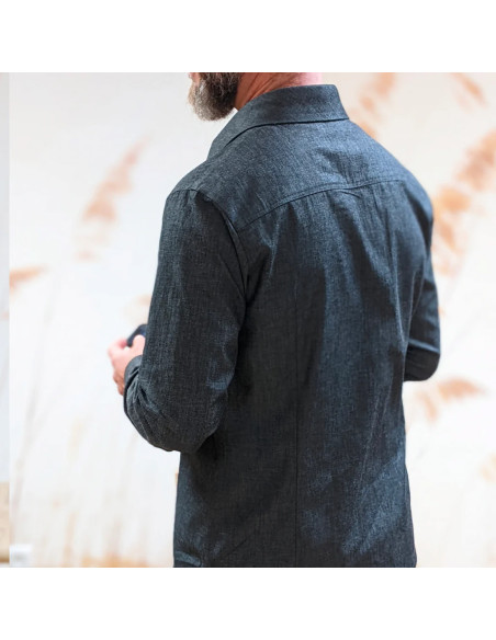 Cranberry, Patron homme chemise Emilio du XS au XXXL super bison