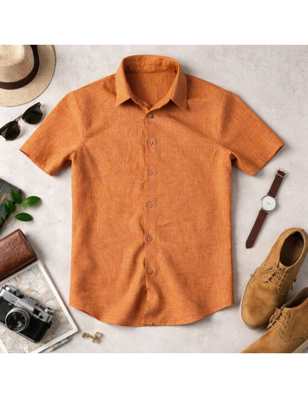 Cranberry, Patron homme chemise Emilio du XS au XXXL super bison