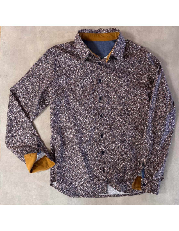 Cranberry, Patron homme chemise Emilio du XS au XXXL super bison